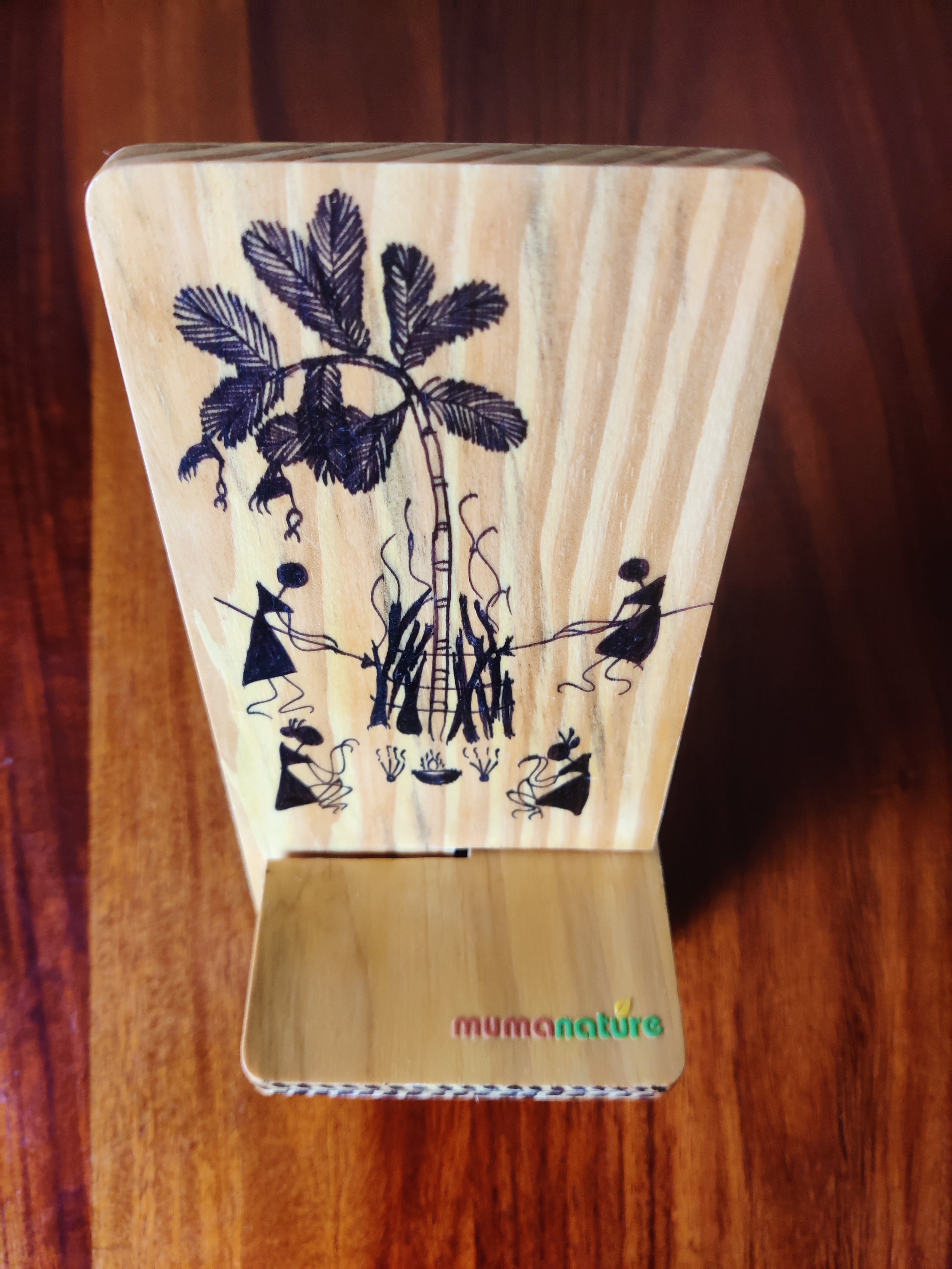 Mobile Stand | Pine Wood | Warli Painted