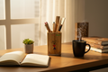 Bamboo Pen Stand – Lifestyle Setting