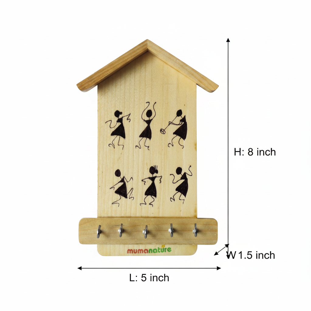 Key Holder with Dimensions