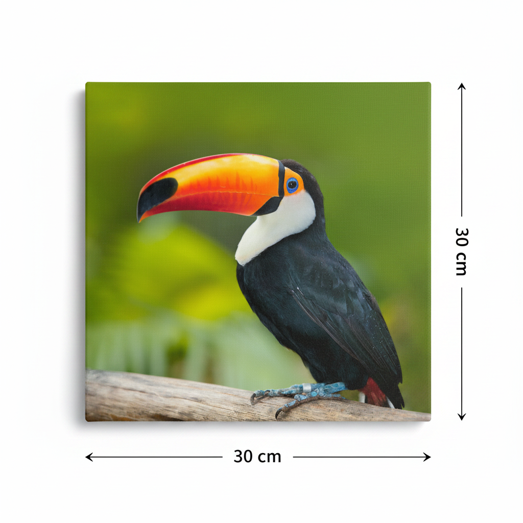 Toucan Canvas – 30x30 cm